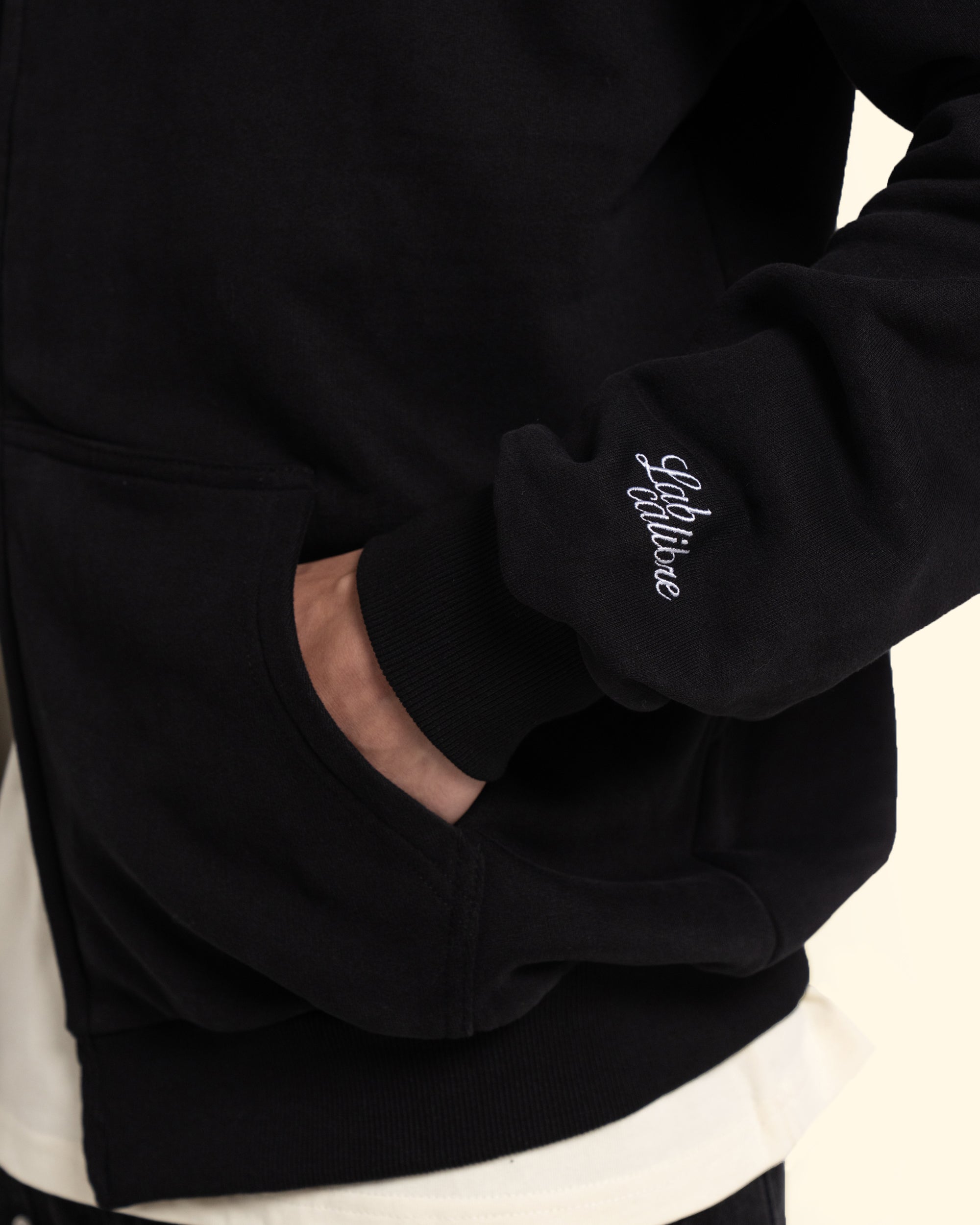 Bullet Zip Hoodie - Jet Black