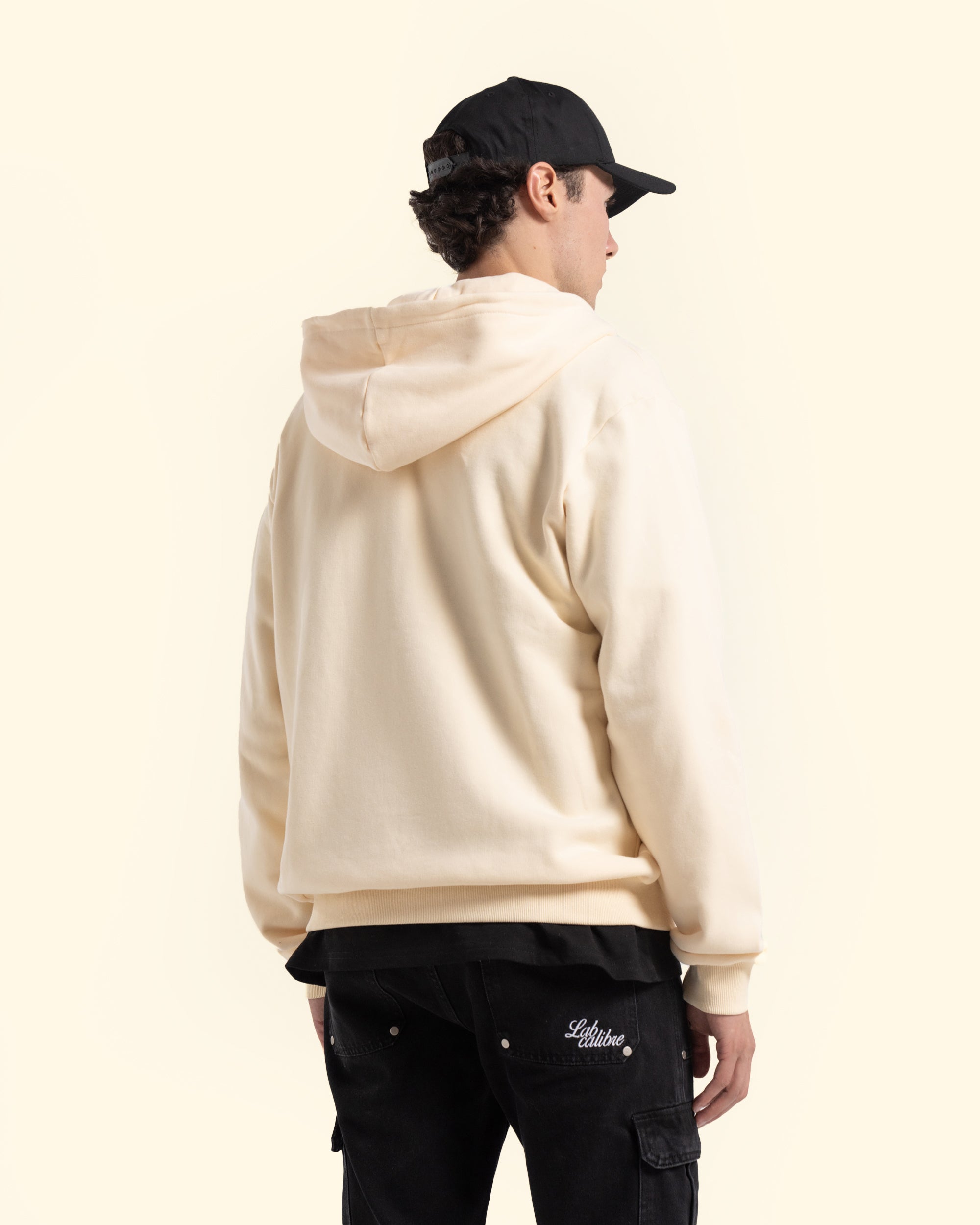 Bullet Zip Hoodie - Classic Cream