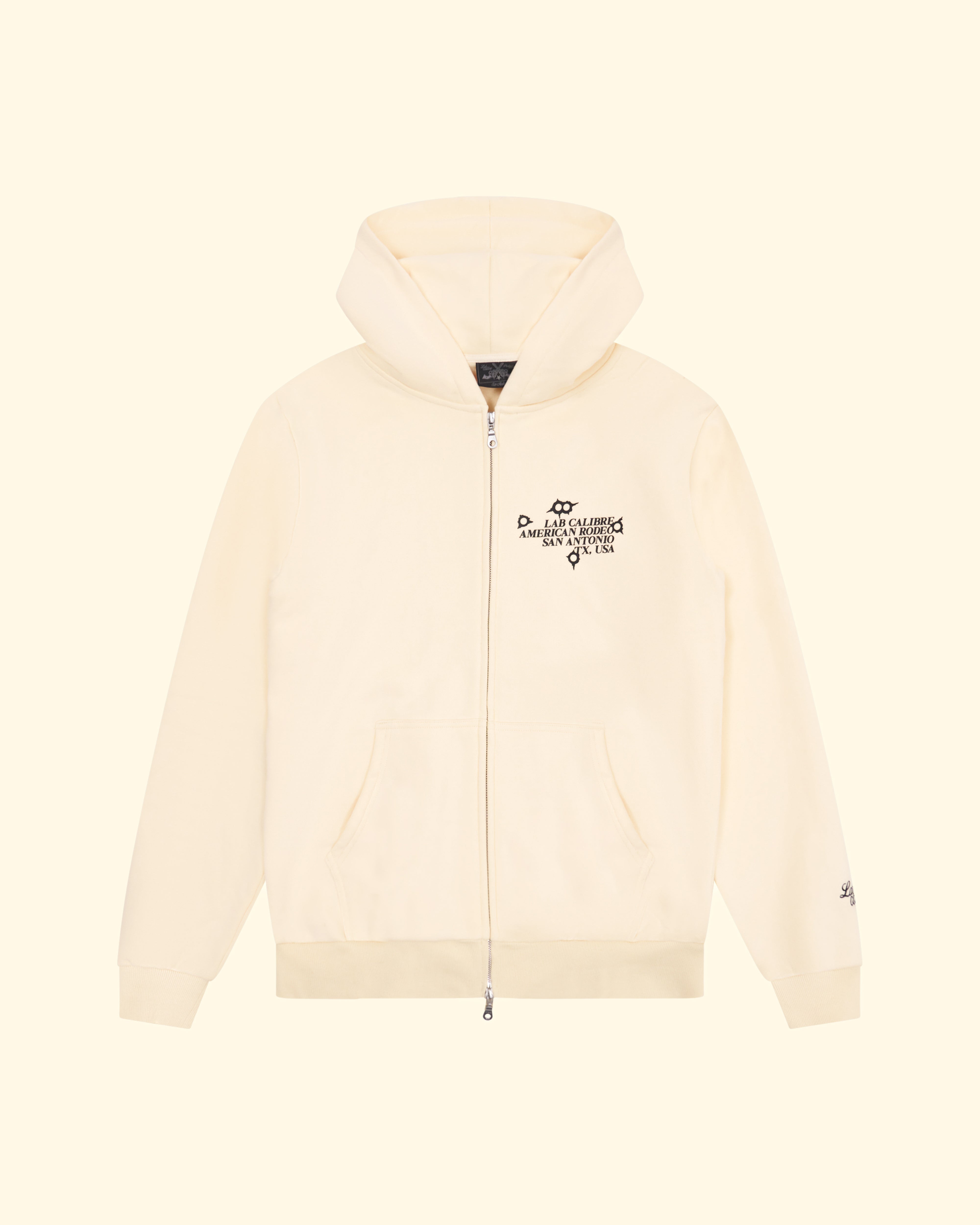 Bullet Zip Hoodie - Classic Cream