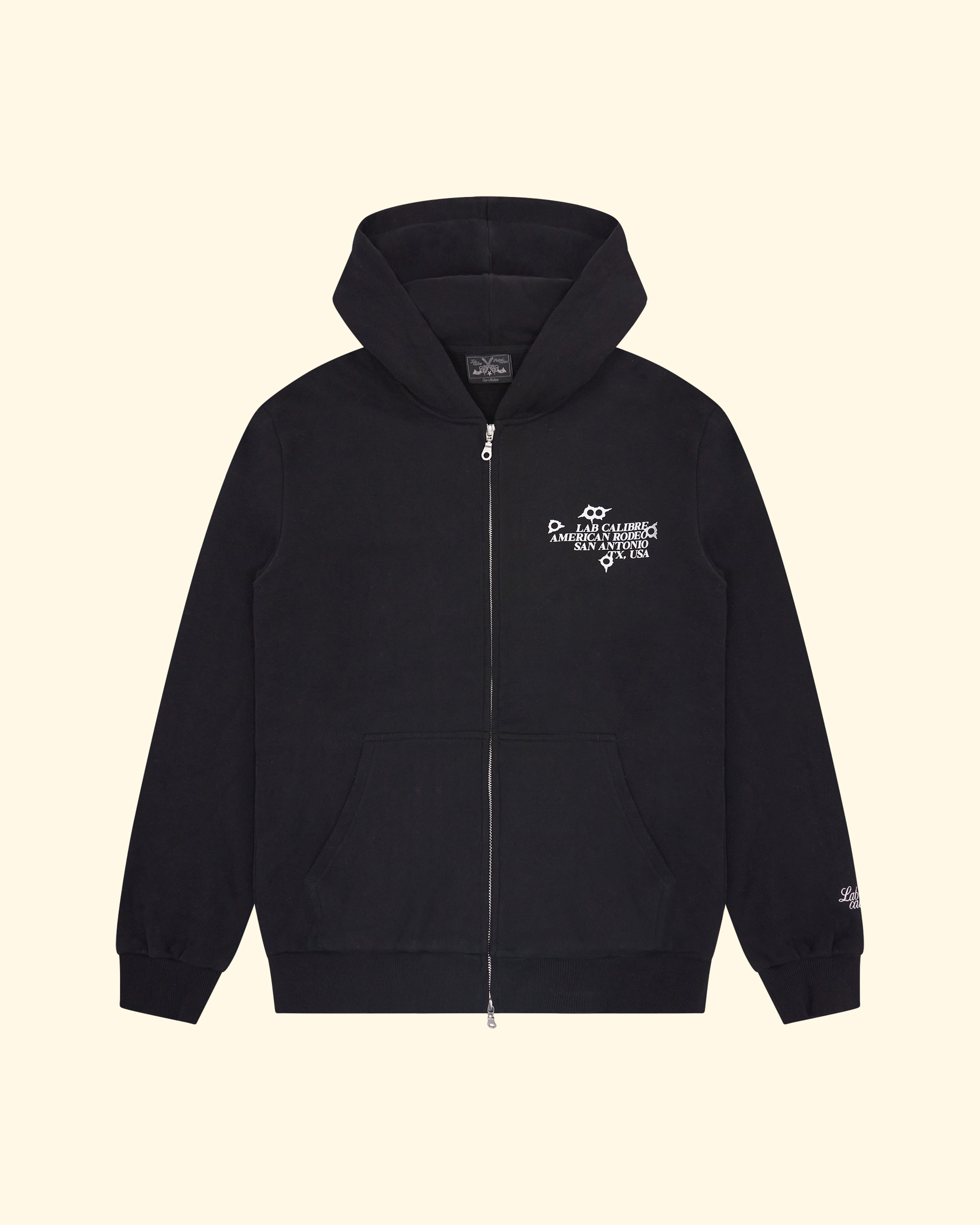 Bullet Zip Hoodie - Jet Black